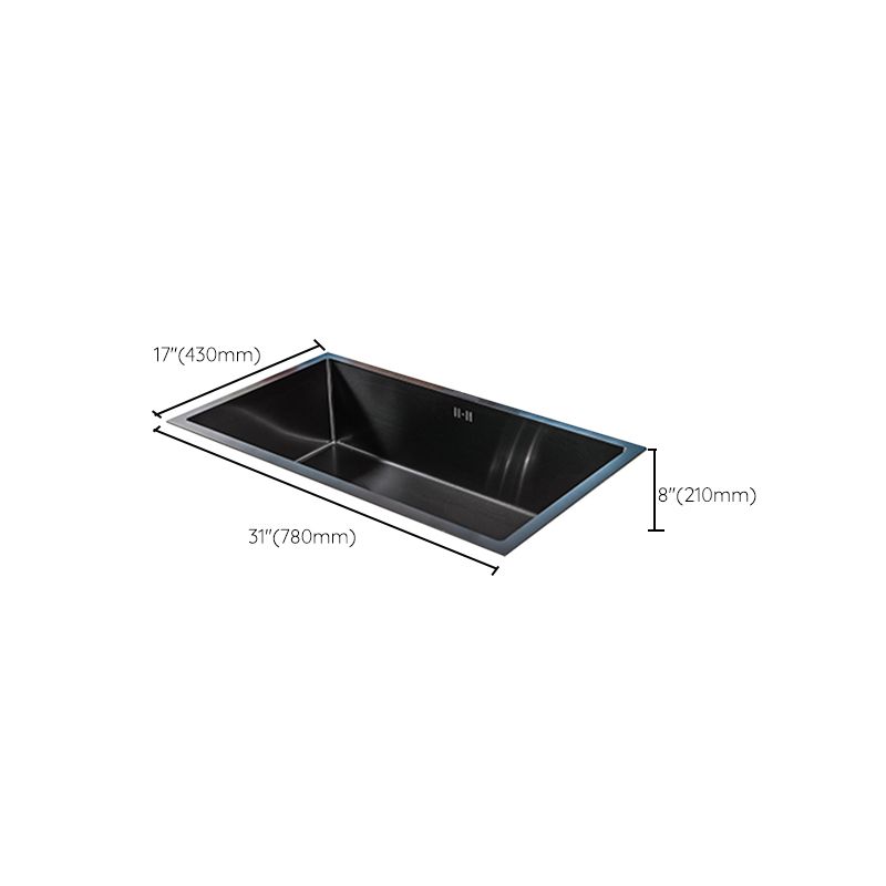Black Single Bowl Kitchen Sink Stainless Steel Sink with Soap Dispenser Clearhalo 'Home Improvement' 'home_improvement' 'home_improvement_kitchen_sinks' 'Kitchen Remodel & Kitchen Fixtures' 'Kitchen Sinks & Faucet Components' 'Kitchen Sinks' 'kitchen_sinks' 1200x1200_a5ab0b8d-fedf-402c-aa99-46c4a06a8a3a