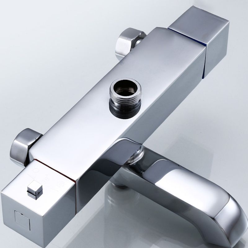 Modern Shower System Slide Bar Dual Shower Head Thermostatic Wall Mounted Shower Set Clearhalo 'Bathroom Remodel & Bathroom Fixtures' 'Home Improvement' 'home_improvement' 'home_improvement_shower_faucets' 'Shower Faucets & Systems' 'shower_faucets' 'Showers & Bathtubs Plumbing' 'Showers & Bathtubs' 1200x1200_a5b3118d-497b-4746-837c-3fb371167ce1