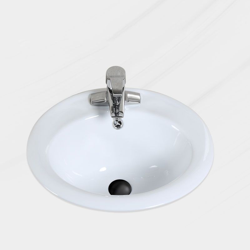Classical Basin Sink Solid Color Porcelain Bathroom Sink in White Clearhalo 'Bathroom Remodel & Bathroom Fixtures' 'Bathroom Sinks & Faucet Components' 'Bathroom Sinks' 'bathroom_sink' 'Home Improvement' 'home_improvement' 'home_improvement_bathroom_sink' 1200x1200_a5b8439c-7ecf-4b0a-8fe4-7de1146f5644