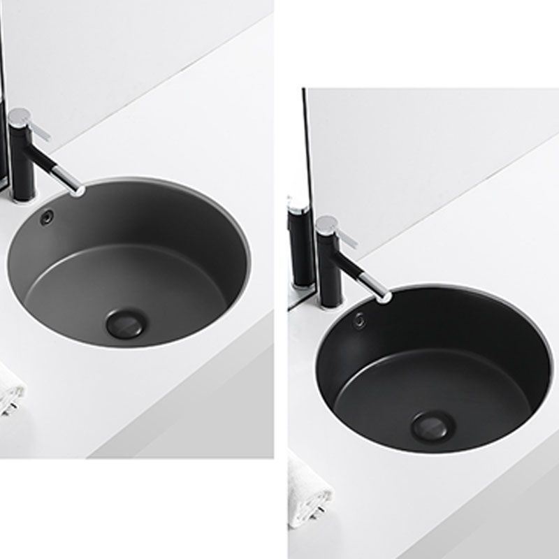 Porcelain Bathroom Sink Round Vessel Lavatory Sink with Pop-Up Drain Clearhalo 'Bathroom Remodel & Bathroom Fixtures' 'Bathroom Sinks & Faucet Components' 'Bathroom Sinks' 'bathroom_sink' 'Home Improvement' 'home_improvement' 'home_improvement_bathroom_sink' 1200x1200_a5c211a5-5567-426c-a7f4-f147d929534d