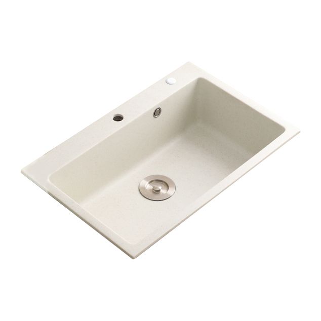 Beige Granite Kitchen Sink with Basket Strainer 2 Holes Sink Clearhalo 'Home Improvement' 'home_improvement' 'home_improvement_kitchen_sinks' 'Kitchen Remodel & Kitchen Fixtures' 'Kitchen Sinks & Faucet Components' 'Kitchen Sinks' 'kitchen_sinks' 1200x1200_a5ce13ed-c537-4168-a165-cb89080547fd