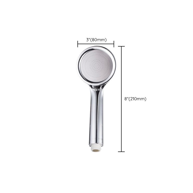 Round Handheld Shower Head Plastic Contemporary Style Shower Head Clearhalo 'Bathroom Remodel & Bathroom Fixtures' 'Home Improvement' 'home_improvement' 'home_improvement_shower_heads' 'Shower Heads' 'shower_heads' 'Showers & Bathtubs Plumbing' 'Showers & Bathtubs' 1200x1200_a5e0fae5-618a-44e3-9cec-56799d7a8c55