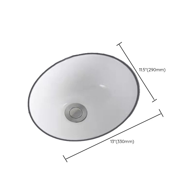 Modern Undermount Bathroom Sink Oval Shape Porcelain with Pop-Up Drain Basin Sink Clearhalo 'Bathroom Remodel & Bathroom Fixtures' 'Bathroom Sinks & Faucet Components' 'Bathroom Sinks' 'bathroom_sink' 'Home Improvement' 'home_improvement' 'home_improvement_bathroom_sink' 1200x1200_a6018e35-402b-4657-b384-86c8cb5a7850