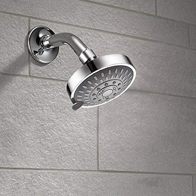 Contemporary Style Handheld Shower Head Wall-Mount Round Shower Head Clearhalo 'Bathroom Remodel & Bathroom Fixtures' 'Home Improvement' 'home_improvement' 'home_improvement_shower_heads' 'Shower Heads' 'shower_heads' 'Showers & Bathtubs Plumbing' 'Showers & Bathtubs' 1200x1200_a63d0bf1-fe3c-40c6-bc37-aba2201663c0