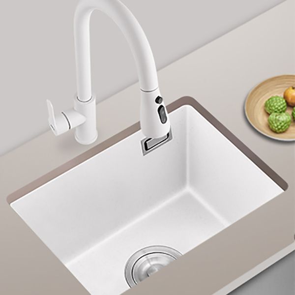 Quartz Kitchen Sink Single Bowl Kitchen Sink with with Drain Strainer Kit Clearhalo 'Home Improvement' 'home_improvement' 'home_improvement_kitchen_sinks' 'Kitchen Remodel & Kitchen Fixtures' 'Kitchen Sinks & Faucet Components' 'Kitchen Sinks' 'kitchen_sinks' 1200x1200_a67f4a17-2aa9-498d-a2db-d74ca258f365