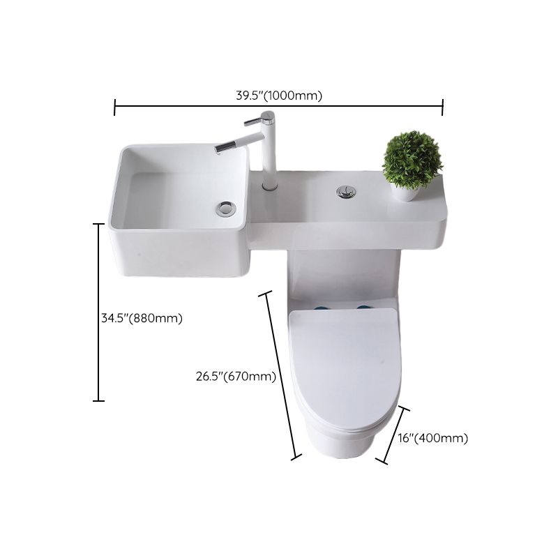 Contemporary Flush Toilet Floor Mount One-Piece Toilet Toilet Bowl Clearhalo 'Bathroom Remodel & Bathroom Fixtures' 'Home Improvement' 'home_improvement' 'home_improvement_toilets' 'Toilets & Bidets' 'Toilets' 1200x1200_a68effea-18d6-41bb-9edf-1f818e0c387d