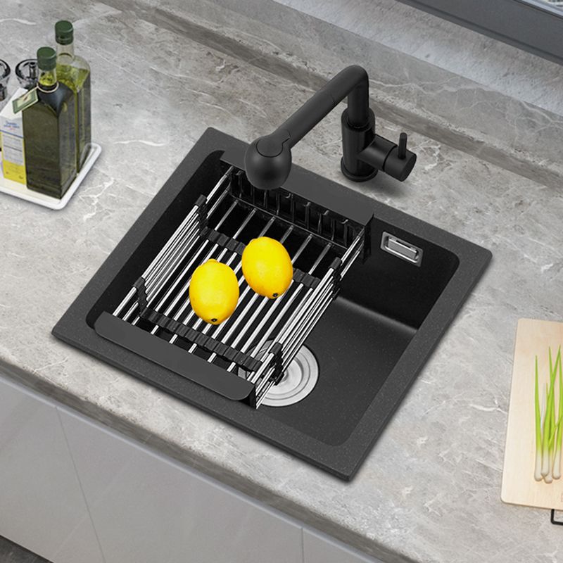 Black Quartz Sink Drop-In Kitchen Sink with with Drain Assembly Clearhalo 'Home Improvement' 'home_improvement' 'home_improvement_kitchen_sinks' 'Kitchen Remodel & Kitchen Fixtures' 'Kitchen Sinks & Faucet Components' 'Kitchen Sinks' 'kitchen_sinks' 1200x1200_a69db3e2-d82e-4bed-b60d-7e0b671b1424