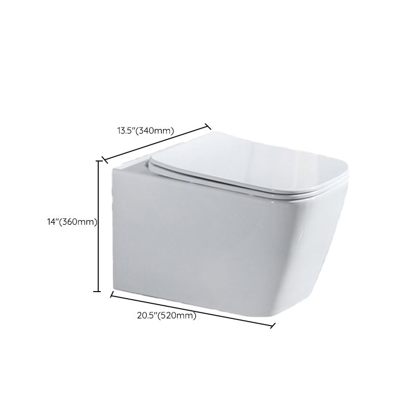 Modern Ceramic Flush Toilet Wall Mount White Urine Toilet with Seat for Bathroom Clearhalo 'Bathroom Remodel & Bathroom Fixtures' 'Home Improvement' 'home_improvement' 'home_improvement_toilets' 'Toilets & Bidets' 'Toilets' 1200x1200_a6bd50fb-e496-4356-a4f9-b724b5292d71