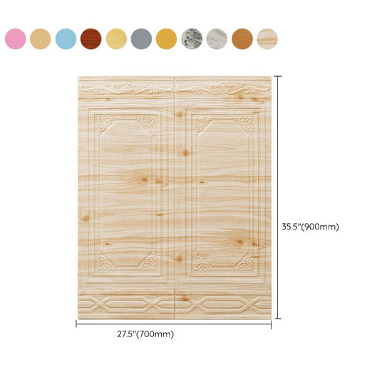 Modern Wall Paneling 3D Plastic Wall Paneling with Waterproof - Clearhalo