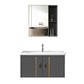 Glam Vanity Wall Mount Single Sink Metal Frame Rectangular Mirror Vanity with 2 Doors Clearhalo 'Bathroom Remodel & Bathroom Fixtures' 'Bathroom Vanities' 'bathroom_vanities' 'Home Improvement' 'home_improvement' 'home_improvement_bathroom_vanities' 1200x1200_a6c6d10b-53d7-4c4c-a38a-28606089e51b