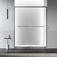 Double Shift Semi Frameless Narrow Bezel Tempered Glass Shower Door Clearhalo 'Bathroom Remodel & Bathroom Fixtures' 'Home Improvement' 'home_improvement' 'home_improvement_shower_tub_doors' 'Shower and Tub Doors' 'shower_tub_doors' 'Showers & Bathtubs' 1200x1200_a6e26598-ef87-40a3-9b70-e60a40d4d5c7