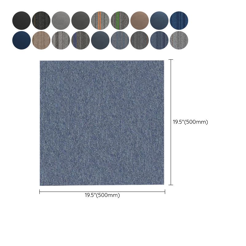 Office Loose Lay Carpet Tiles Dark Color Non-Skid Level Loop Carpet Tile Clearhalo 'Carpet Tiles & Carpet Squares' 'carpet_tiles_carpet_squares' 'Flooring 'Home Improvement' 'home_improvement' 'home_improvement_carpet_tiles_carpet_squares' Walls and Ceiling' 1200x1200_a6f47402-f55c-4022-9645-7e23c174e0bf
