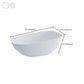 Modern Stone Oval Bath Freestanding Soaking Bathtub in White Clearhalo 'Bathroom Remodel & Bathroom Fixtures' 'Bathtubs' 'Home Improvement' 'home_improvement' 'home_improvement_bathtubs' 'Showers & Bathtubs' 1200x1200_a6fa819c-4efb-4edb-a9e0-d7ff66b387d0