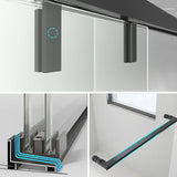 Double Sliding Shower Doors Semi-Frameless Clear Shower Door Clearhalo 'Bathroom Remodel & Bathroom Fixtures' 'Home Improvement' 'home_improvement' 'home_improvement_shower_tub_doors' 'Shower and Tub Doors' 'shower_tub_doors' 'Showers & Bathtubs' 1200x1200_a700167a-29e4-4344-8a40-0c2dbc232220