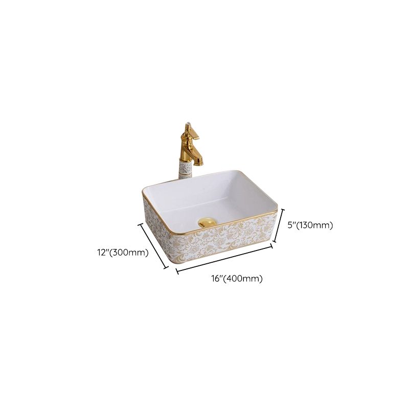 Traditional Vessel Lavatory Sink Oval-Shape Porcelain with Faucet Bathroom Sink Clearhalo 'Bathroom Remodel & Bathroom Fixtures' 'Bathroom Sinks & Faucet Components' 'Bathroom Sinks' 'bathroom_sink' 'Home Improvement' 'home_improvement' 'home_improvement_bathroom_sink' 1200x1200_a7176262-a5ee-4275-914a-65a6cd635dbb