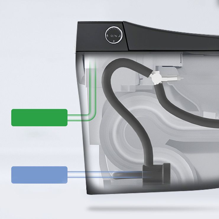 Contemporary White/black/ Gray Electronic Toilet Elongated Wall Hung Toilet Set Clearhalo 'Bathroom Remodel & Bathroom Fixtures' 'Bidets' 'Home Improvement' 'home_improvement' 'home_improvement_bidets' 'Toilets & Bidets' 1200x1200_a721c90e-f389-49cd-8a25-d5a343b45e7e