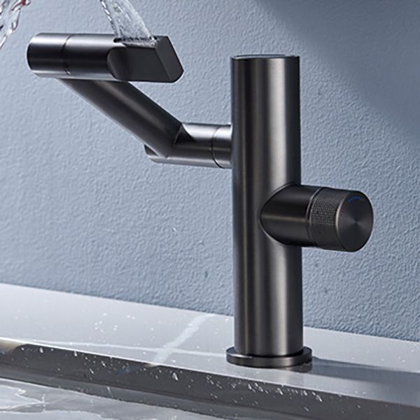 Contemporary Pull down Single Rotary Switch Kitchen Faucet Low Profile Faucet Clearhalo 'Home Improvement' 'home_improvement' 'home_improvement_kitchen_faucets' 'Kitchen Faucets' 'Kitchen Remodel & Kitchen Fixtures' 'Kitchen Sinks & Faucet Components' 'kitchen_faucets' 1200x1200_a7253f72-d44f-4516-9640-6f61efa2dcf5
