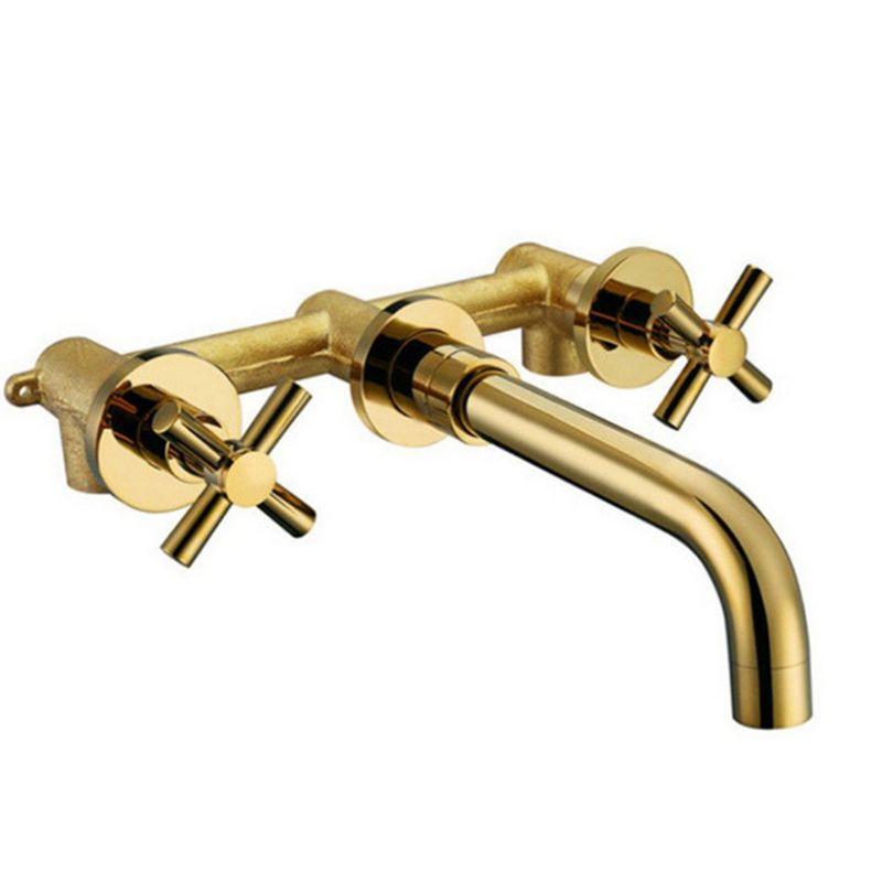 Circular 2-Handle Bathroom Faucet 3 Hole Wall Mounted Bathroom Faucet Clearhalo 'Bathroom Remodel & Bathroom Fixtures' 'Bathroom Sink Faucets' 'Bathroom Sinks & Faucet Components' 'bathroom_sink_faucets' 'Home Improvement' 'home_improvement' 'home_improvement_bathroom_sink_faucets' 1200x1200_a7321105-b988-4ea5-8e2f-883add85644a