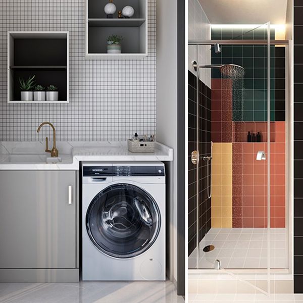 Grid Mosaic Sheet Wall Mixed Material Square Glazed Pressed Floor Tile Clearhalo 'Floor Tiles & Wall Tiles' 'floor_tiles_wall_tiles' 'Flooring 'Home Improvement' 'home_improvement' 'home_improvement_floor_tiles_wall_tiles' Walls and Ceiling' 1200x1200_a746d1b4-d8f1-47c2-92f1-345d2bed92c9