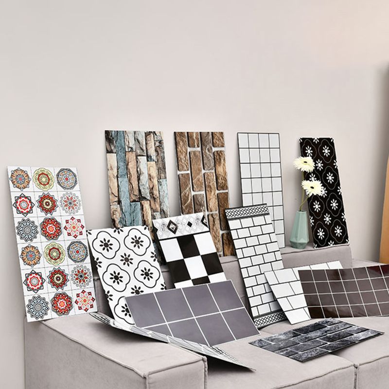 Modern Mosaic Tile Waterproof Peel and Stick Backsplash Tile for Kitchen Clearhalo 'Flooring 'Home Improvement' 'home_improvement' 'home_improvement_peel_stick_blacksplash' 'Peel & Stick Backsplash Tile' 'peel_stick_blacksplash' 'Walls & Ceilings' Walls and Ceiling' 1200x1200_a760f6c7-efe5-4588-bc04-448daa266116