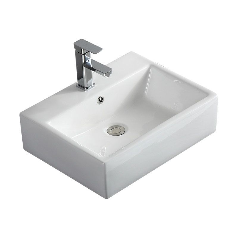 Rectangular and Round Vessel Sink in white with No Craftsmanship Basin Sink Clearhalo 'Bathroom Remodel & Bathroom Fixtures' 'Bathroom Sinks & Faucet Components' 'Bathroom Sinks' 'bathroom_sink' 'Home Improvement' 'home_improvement' 'home_improvement_bathroom_sink' 1200x1200_a777f085-cef4-4e0f-88c2-43b65e1e06d5