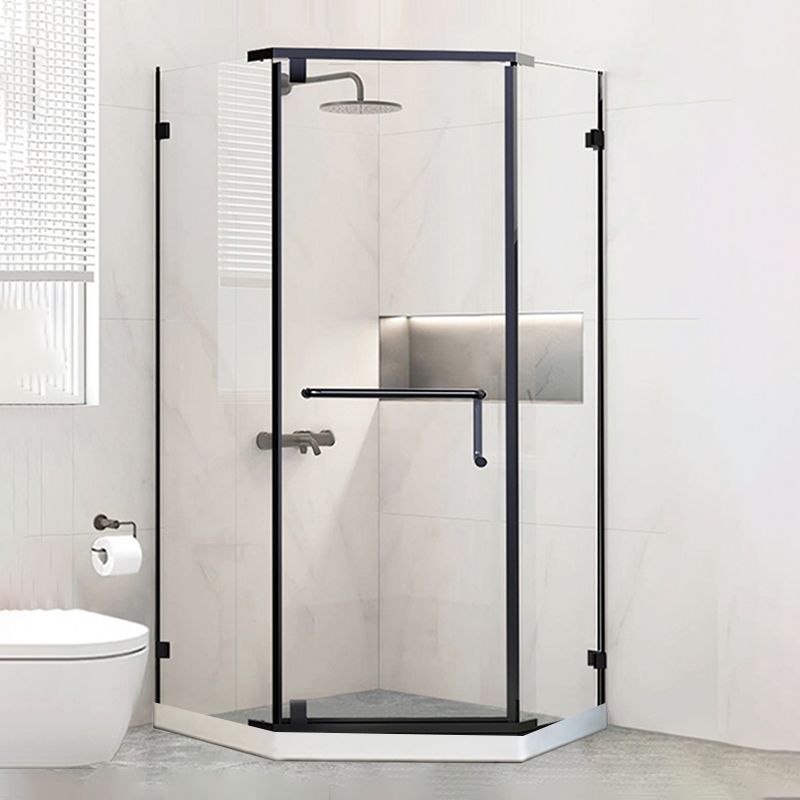 Semi Frameless Pivot Shower Door Scratch Resistant Clear Shower Door Clearhalo 'Bathroom Remodel & Bathroom Fixtures' 'Home Improvement' 'home_improvement' 'home_improvement_shower_tub_doors' 'Shower and Tub Doors' 'shower_tub_doors' 'Showers & Bathtubs' 1200x1200_a785286c-7e35-4ece-bb64-2509a97a08b7