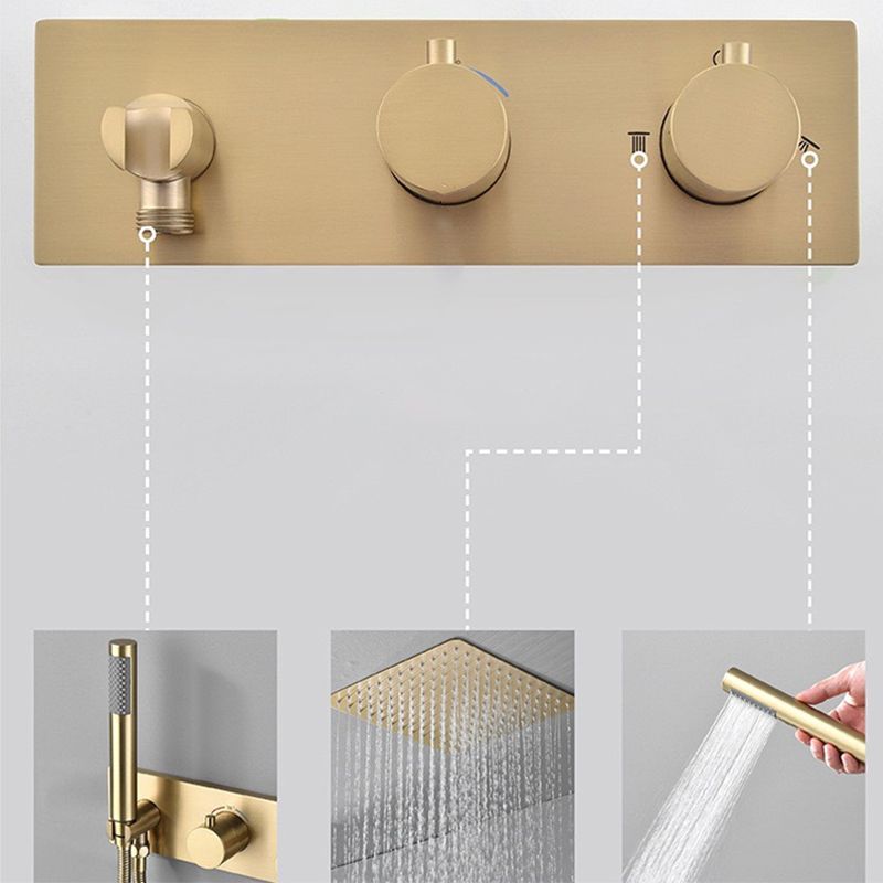 Modern Shower Trim Brass Fixed Shower Head Shower Head Combo Clearhalo 'Bathroom Remodel & Bathroom Fixtures' 'Home Improvement' 'home_improvement' 'home_improvement_shower_faucets' 'Shower Faucets & Systems' 'shower_faucets' 'Showers & Bathtubs Plumbing' 'Showers & Bathtubs' 1200x1200_a795dabf-5ddf-4637-b101-340d312c2f48