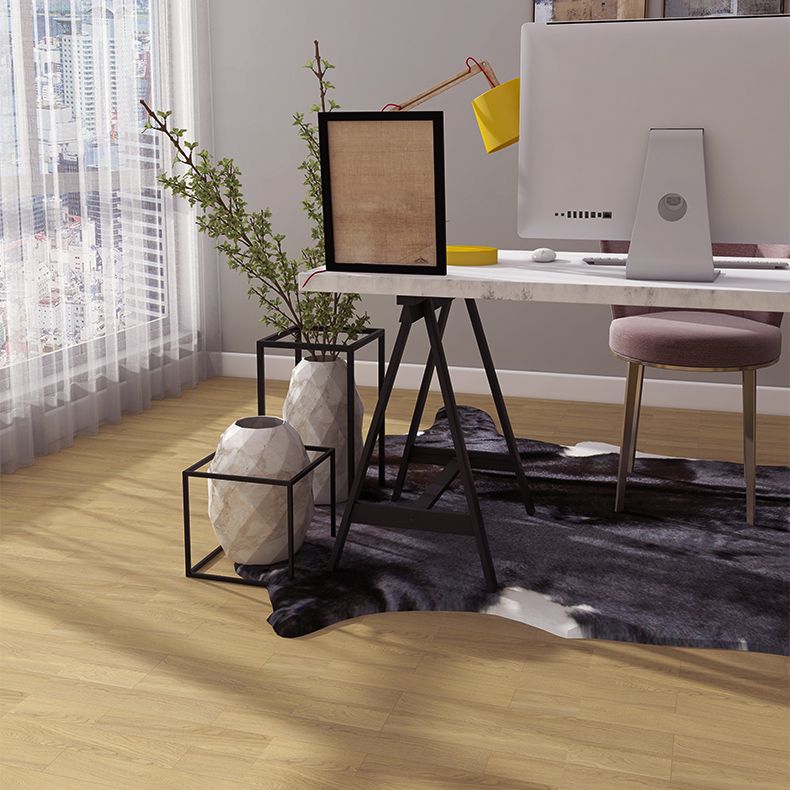 Contemporary Oak Laminate Flooring Scratch Resistant in Flaxen Spalted Clearhalo 'Flooring 'Home Improvement' 'home_improvement' 'home_improvement_laminate_flooring' 'Laminate Flooring' 'laminate_flooring' Walls and Ceiling' 1200x1200_a7ce4699-b232-4568-86a7-80ed62b7d452