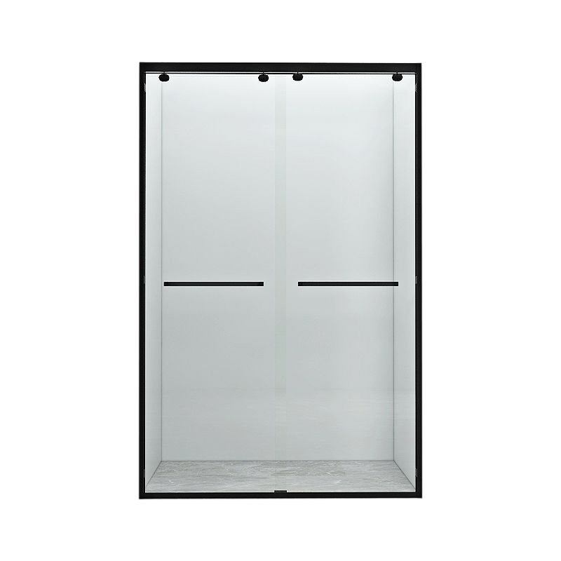Semi Frameless Transparent Shower Bath Door Double Sliding Shower Bath Door Clearhalo 'Bathroom Remodel & Bathroom Fixtures' 'Home Improvement' 'home_improvement' 'home_improvement_shower_tub_doors' 'Shower and Tub Doors' 'shower_tub_doors' 'Showers & Bathtubs' 1200x1200_a7ea40ef-172e-4728-b171-fcbf97524a2d