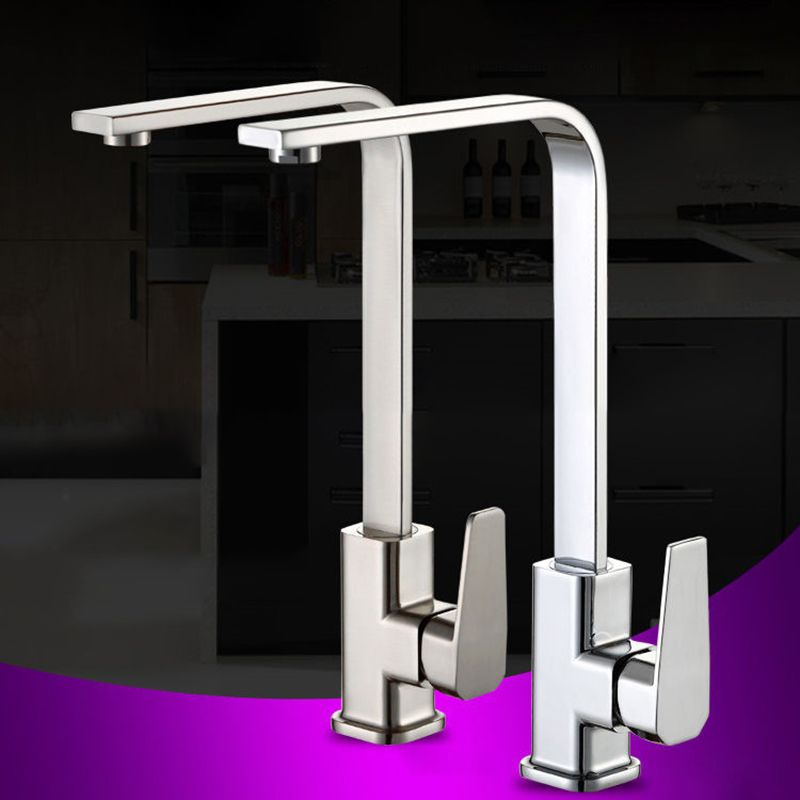 Modern 1-Handle Faucet with Water Dispenser Copper Standard Kitchen Faucet Clearhalo 'Home Improvement' 'home_improvement' 'home_improvement_kitchen_faucets' 'Kitchen Faucets' 'Kitchen Remodel & Kitchen Fixtures' 'Kitchen Sinks & Faucet Components' 'kitchen_faucets' 1200x1200_a7f795a1-b6f2-4c26-a6da-bf6cfccd35e4