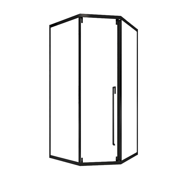 Transparent Shower Bath Door Scratch Resistant Satin Black Shower Doors Clearhalo 'Bathroom Remodel & Bathroom Fixtures' 'Home Improvement' 'home_improvement' 'home_improvement_shower_tub_doors' 'Shower and Tub Doors' 'shower_tub_doors' 'Showers & Bathtubs' 1200x1200_a7ff096e-8781-4991-bbe7-e20acfddc6a3