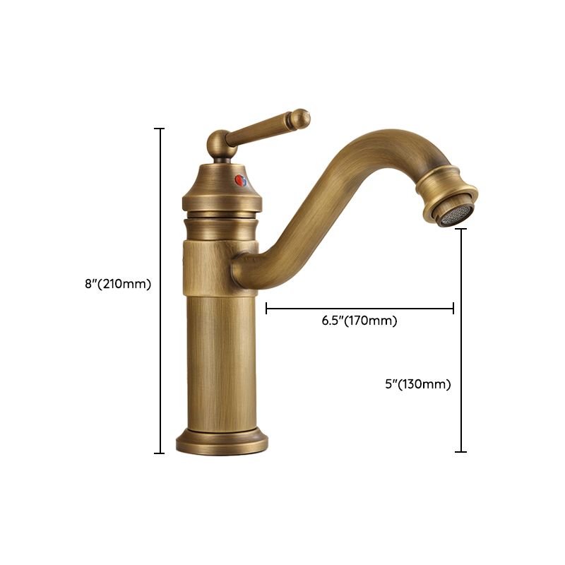 Brass Bathroom Vessel Faucet Single Lever Handle Circular Sink Faucet with Water Hose Clearhalo 'Bathroom Remodel & Bathroom Fixtures' 'Bathroom Sink Faucets' 'Bathroom Sinks & Faucet Components' 'bathroom_sink_faucets' 'Home Improvement' 'home_improvement' 'home_improvement_bathroom_sink_faucets' 1200x1200_a805059a-acbe-4646-8932-2865e6894914