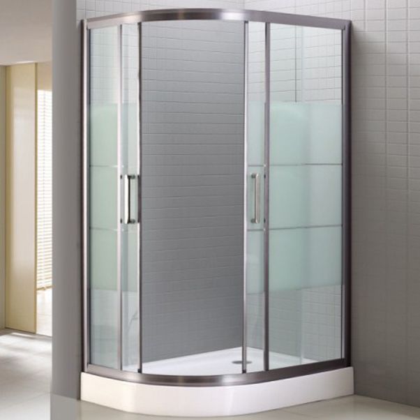 Modern Round Shower Stall Clear Tempered Bathroom Shower Stall Clearhalo 'Bathroom Remodel & Bathroom Fixtures' 'Home Improvement' 'home_improvement' 'home_improvement_shower_stalls_enclosures' 'Shower Stalls & Enclosures' 'shower_stalls_enclosures' 'Showers & Bathtubs' 1200x1200_a8076809-59bd-4479-a570-3c199b7eb0bd