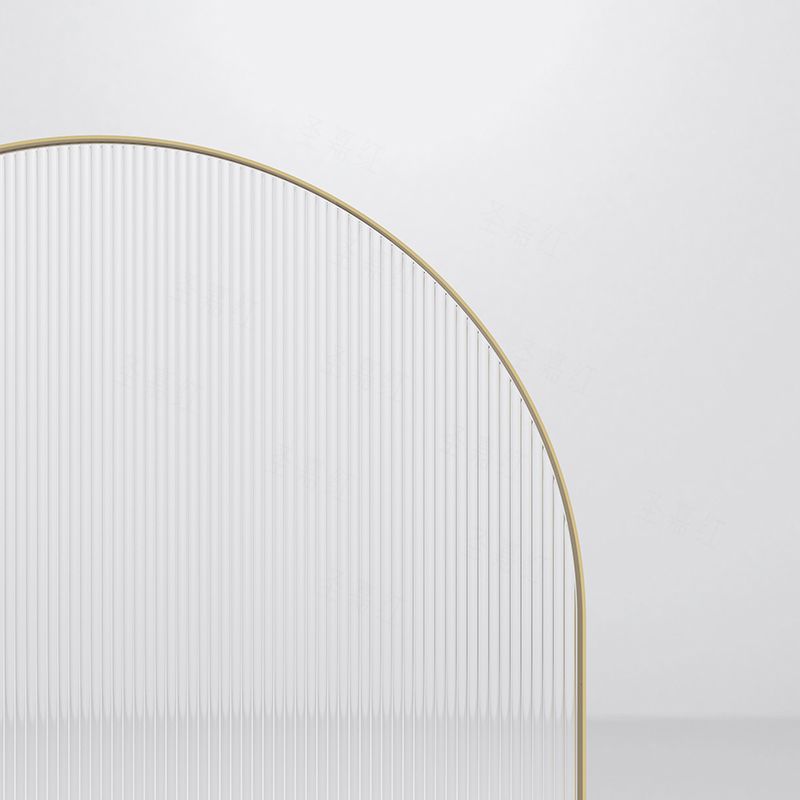 Metal Shower Door in Gold Finish, Tempered Single Fixed Framed Shower Bath Door Clearhalo 'Bathroom Remodel & Bathroom Fixtures' 'Home Improvement' 'home_improvement' 'home_improvement_shower_tub_doors' 'Shower and Tub Doors' 'shower_tub_doors' 'Showers & Bathtubs' 1200x1200_a833288d-62bb-46fd-8d5c-6c5889d6cff9