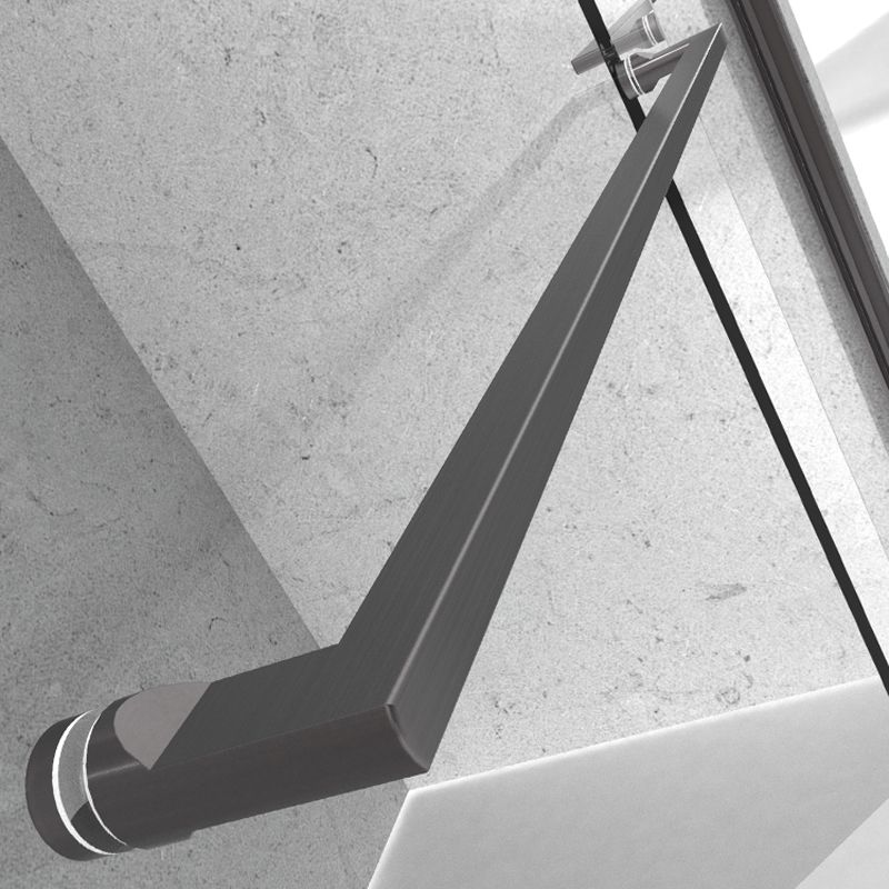 Double Shift Semi Frameless Narrow Bezel Tempered Glass Shower Door Clearhalo 'Bathroom Remodel & Bathroom Fixtures' 'Home Improvement' 'home_improvement' 'home_improvement_shower_tub_doors' 'Shower and Tub Doors' 'shower_tub_doors' 'Showers & Bathtubs' 1200x1200_a83372bb-7a38-4228-b19b-64d5e703ce96