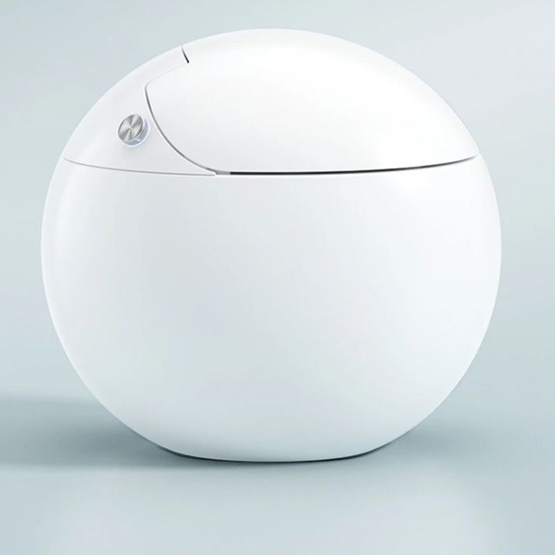 Ceramic White Round with Heated Seat Foot Sensor Floor Standing Bidet Clearhalo 'Bathroom Remodel & Bathroom Fixtures' 'Bidets' 'Home Improvement' 'home_improvement' 'home_improvement_bidets' 'Toilets & Bidets' 1200x1200_a83cdbeb-1844-4c13-8e71-0de6c1a090eb