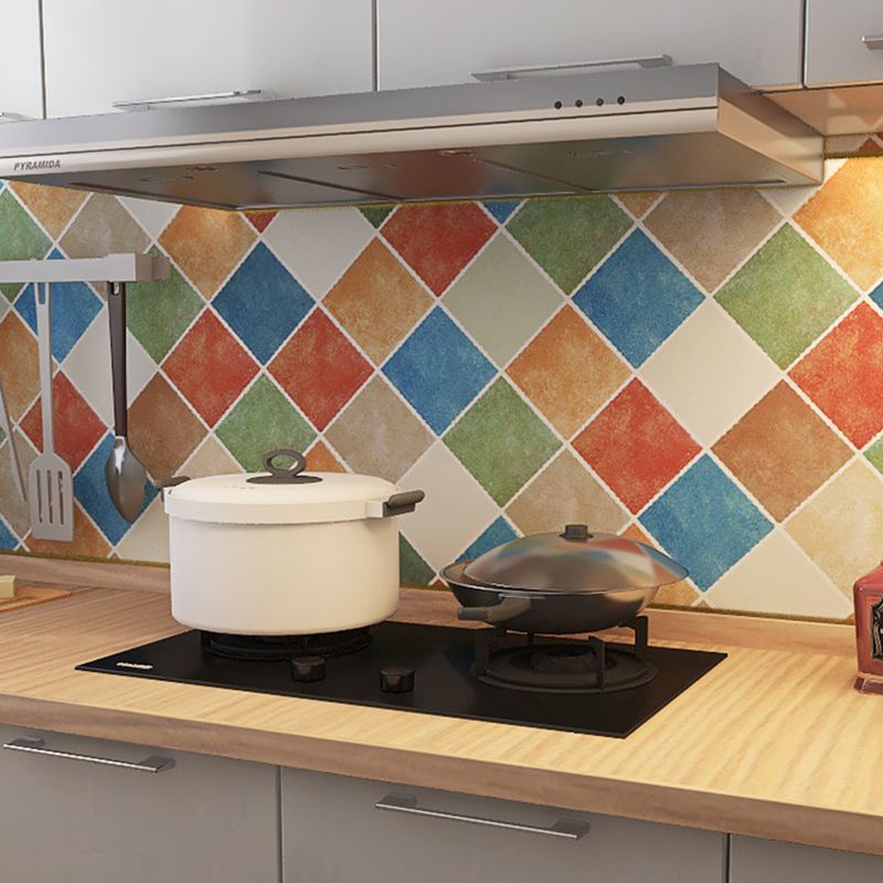 Rectangular Wall Tile Peel and Stick Geometric Print Stick Kitchen Wallpaper Clearhalo 'Flooring 'Home Improvement' 'home_improvement' 'home_improvement_peel_stick_blacksplash' 'Peel & Stick Backsplash Tile' 'peel_stick_blacksplash' 'Walls & Ceilings' Walls and Ceiling' 1200x1200_a83f5d46-8cf5-479c-a814-02d3a7208420