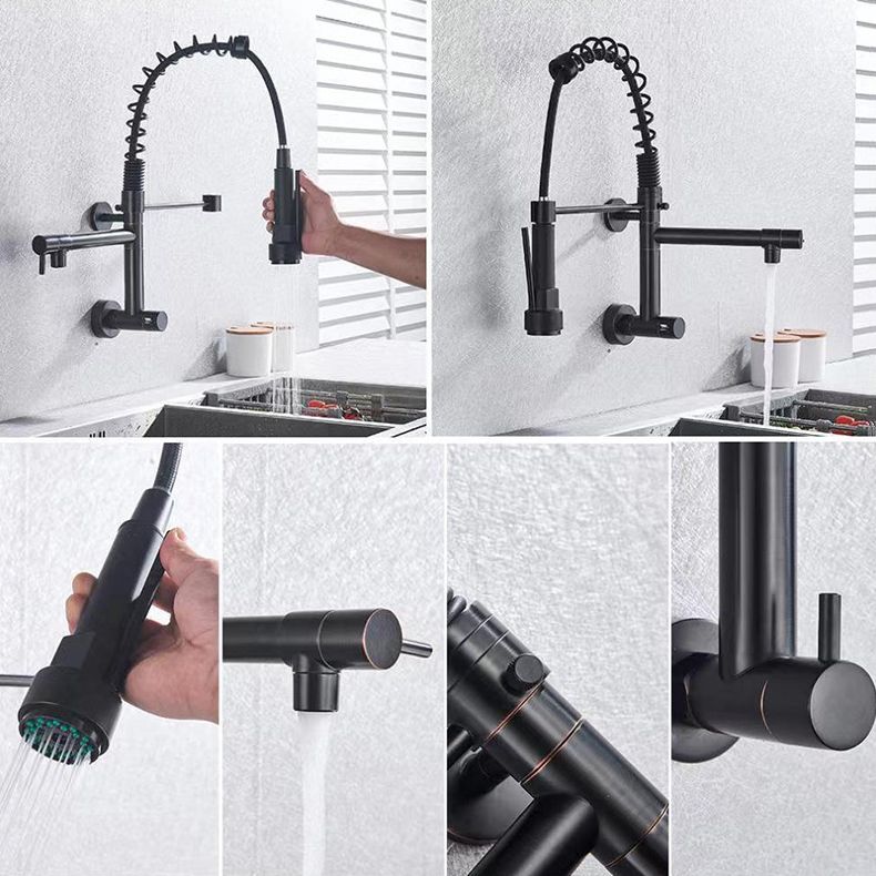 Modern 1-Handle Faucet Touchless Spring Spout Standard Kitchen Faucet Clearhalo 'Home Improvement' 'home_improvement' 'home_improvement_kitchen_faucets' 'Kitchen Faucets' 'Kitchen Remodel & Kitchen Fixtures' 'Kitchen Sinks & Faucet Components' 'kitchen_faucets' 1200x1200_a8406e29-8916-49f3-8515-f599b091c60e