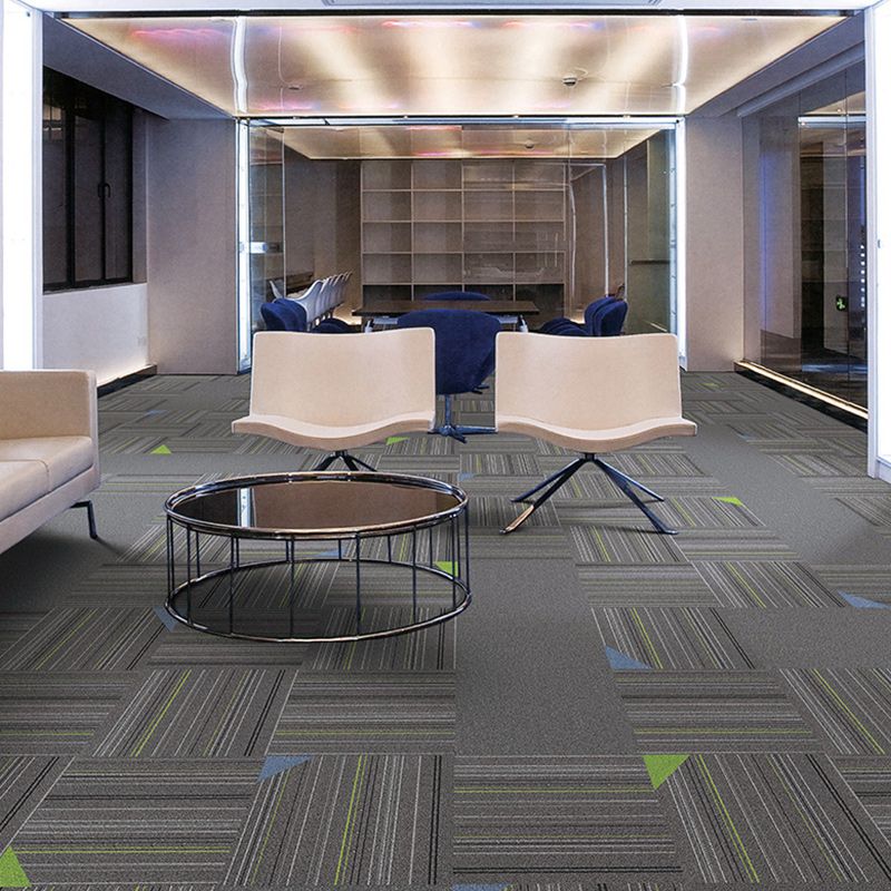 Stripe Printed Carpet Tiles Office Room Loose Lay Level Loop Square Carpet Floor Tile Clearhalo 'Carpet Tiles & Carpet Squares' 'carpet_tiles_carpet_squares' 'Flooring 'Home Improvement' 'home_improvement' 'home_improvement_carpet_tiles_carpet_squares' Walls and Ceiling' 1200x1200_a864f010-fc31-41fc-979f-93c736faa649