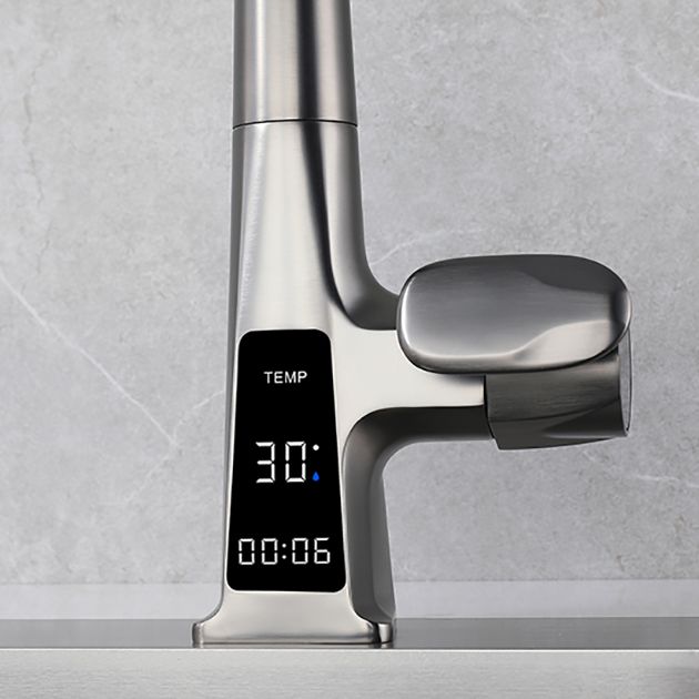 Modern Style Kitchen Faucet Gooseneck Copper Knob Handle Kitchen Faucet Clearhalo 'Home Improvement' 'home_improvement' 'home_improvement_kitchen_faucets' 'Kitchen Faucets' 'Kitchen Remodel & Kitchen Fixtures' 'Kitchen Sinks & Faucet Components' 'kitchen_faucets' 1200x1200_a8665569-0d15-414d-87dd-a90597c80f9b