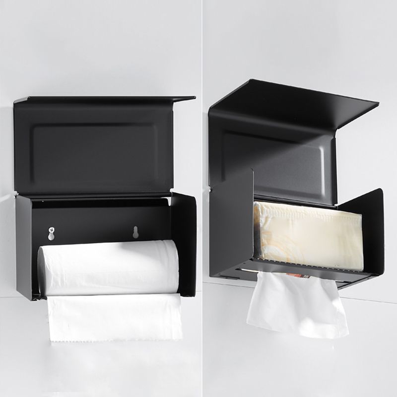 5-Piece Modern Bathroom Accessory Set with Bath Shelf/Towel Bar/Paper Holder Clearhalo 'Bathroom Hardware Sets' 'Bathroom Hardware' 'Bathroom Remodel & Bathroom Fixtures' 'bathroom_hardware_sets' 'Home Improvement' 'home_improvement' 'home_improvement_bathroom_hardware_sets' 1200x1200_a88b397d-51f1-46c5-a8e5-ec4d01440789