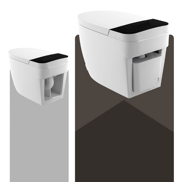 Ceramic Floor Standing Bidet Elongated Heated Seat Bidet in White Clearhalo 'Bathroom Remodel & Bathroom Fixtures' 'Bidets' 'Home Improvement' 'home_improvement' 'home_improvement_bidets' 'Toilets & Bidets' 1200x1200_a89a3add-ed44-4126-af0f-83b5f61ccb77