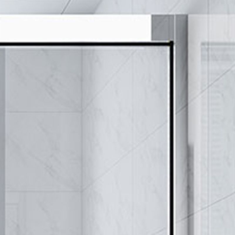 Single Sliding Semi-Frameless Shower Doors Tempered Clear Shower Door Clearhalo 'Bathroom Remodel & Bathroom Fixtures' 'Home Improvement' 'home_improvement' 'home_improvement_shower_tub_doors' 'Shower and Tub Doors' 'shower_tub_doors' 'Showers & Bathtubs' 1200x1200_a8bc9948-403b-4558-a54a-3b554e63140a