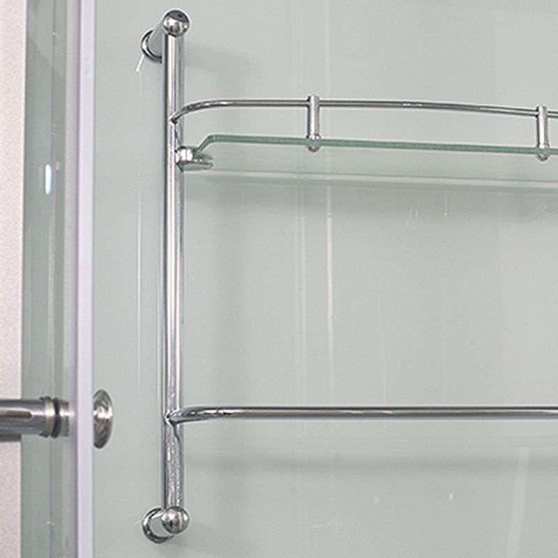 Round Shower Stall Tempered Glass Shower Stall with Rain Shower Clearhalo 'Bathroom Remodel & Bathroom Fixtures' 'Home Improvement' 'home_improvement' 'home_improvement_shower_stalls_enclosures' 'Shower Stalls & Enclosures' 'shower_stalls_enclosures' 'Showers & Bathtubs' 1200x1200_a8bd8008-55e4-4b64-a945-dfa0b5f072d0