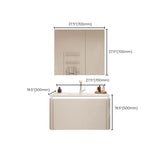 Wall Mount Bathroom Vanity Set Modern Bathroom Sink Vanity with Mirror Clearhalo 'Bathroom Remodel & Bathroom Fixtures' 'Bathroom Vanities' 'bathroom_vanities' 'Home Improvement' 'home_improvement' 'home_improvement_bathroom_vanities' 1200x1200_a8c34350-e7b5-476d-956d-040f81cc0710