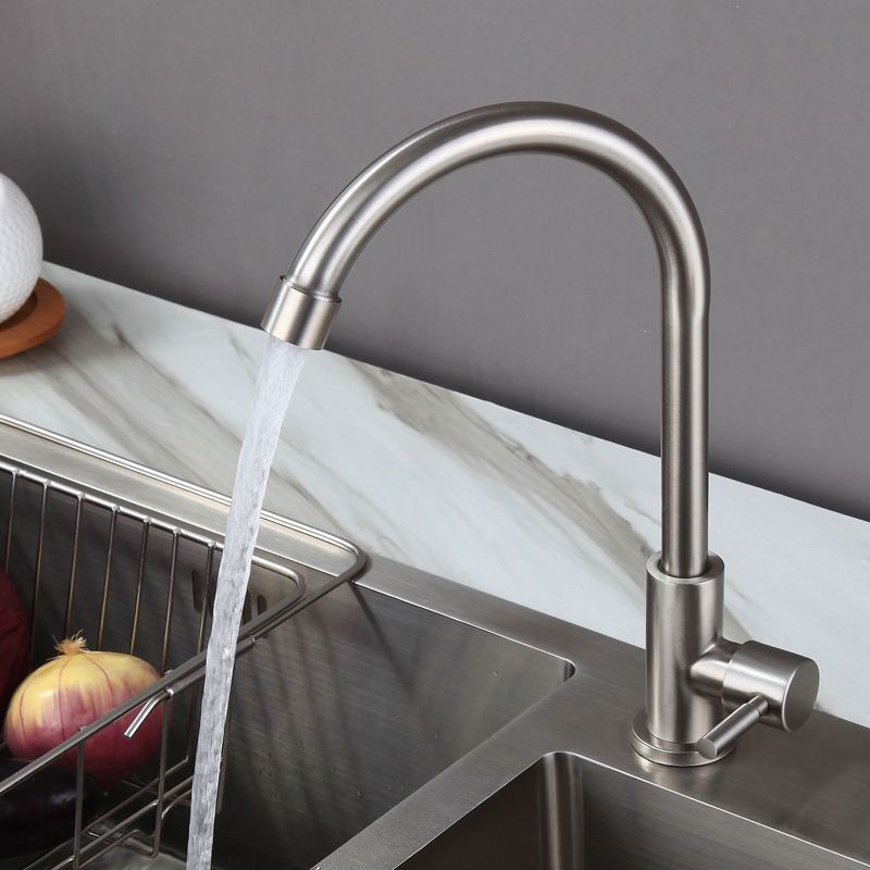 Kitchen Faucet Rod Handle Stainless Cold Controlled Kitchen Faucet Clearhalo 'Home Improvement' 'home_improvement' 'home_improvement_kitchen_faucets' 'Kitchen Faucets' 'Kitchen Remodel & Kitchen Fixtures' 'Kitchen Sinks & Faucet Components' 'kitchen_faucets' 1200x1200_a8c9b3cb-90cf-4a45-93f3-a21452482ff5