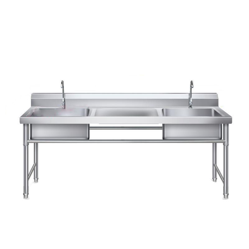 Contemporary Stainless Steel Sink with Strainer Drop-In Kitchen Sink Clearhalo 'Home Improvement' 'home_improvement' 'home_improvement_kitchen_sinks' 'Kitchen Remodel & Kitchen Fixtures' 'Kitchen Sinks & Faucet Components' 'Kitchen Sinks' 'kitchen_sinks' 1200x1200_a8cce849-5e82-42b8-944e-fce87321f3d9