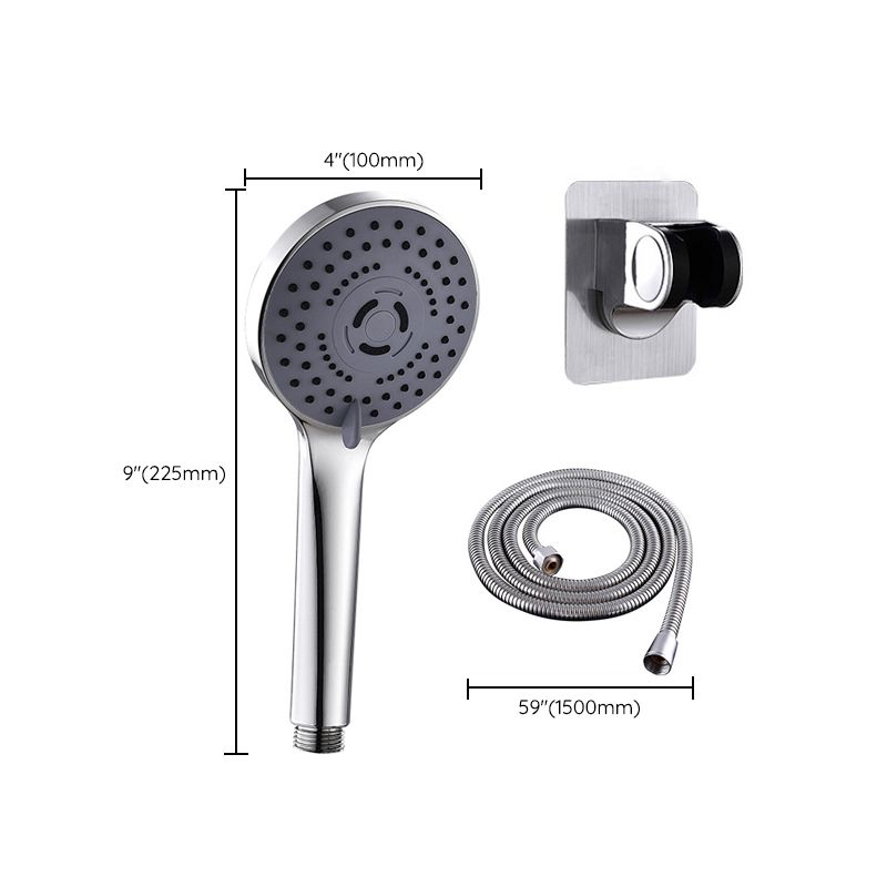 Round Shower Head Plastic Shower Head with Adjustable Spray Pattern Clearhalo 'Bathroom Remodel & Bathroom Fixtures' 'Home Improvement' 'home_improvement' 'home_improvement_shower_heads' 'Shower Heads' 'shower_heads' 'Showers & Bathtubs Plumbing' 'Showers & Bathtubs' 1200x1200_a8d53a5c-0dcf-46b8-85fd-1e13ebbfa919