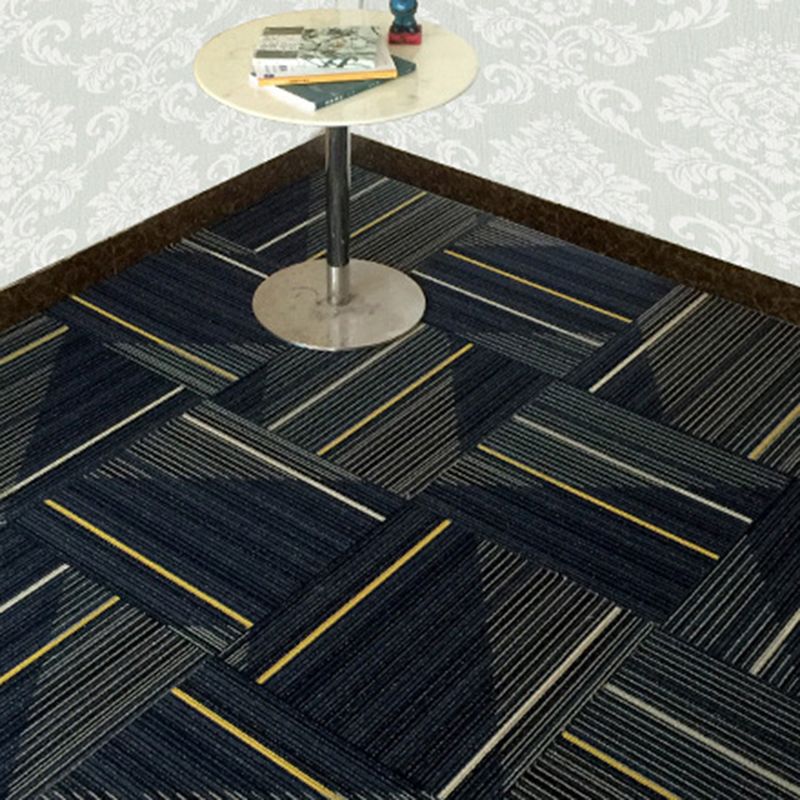 Dark Color Level Loop Carpet Tile Non-Skid Self Adhesive Indoor Office Carpet Tiles Clearhalo 'Carpet Tiles & Carpet Squares' 'carpet_tiles_carpet_squares' 'Flooring 'Home Improvement' 'home_improvement' 'home_improvement_carpet_tiles_carpet_squares' Walls and Ceiling' 1200x1200_a8f4f12b-70dc-45e5-b97e-7e2d02b9b54a