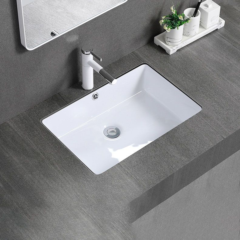 Modern Bathroom Sink Rectangular Vessel Lavatory Sink Pop-Up Drain Clearhalo 'Bathroom Remodel & Bathroom Fixtures' 'Bathroom Sinks & Faucet Components' 'Bathroom Sinks' 'bathroom_sink' 'Home Improvement' 'home_improvement' 'home_improvement_bathroom_sink' 1200x1200_a9123a4a-3cfd-4656-a5d8-dca4488028af